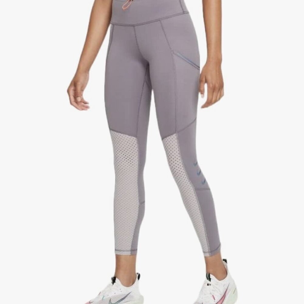 Nike Women's DRI-FIT ADV Run Division Epic Luxe, Grey, XS